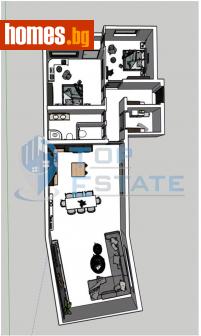 Тристаен, 149m² - Апартамент за продажба - 113821338