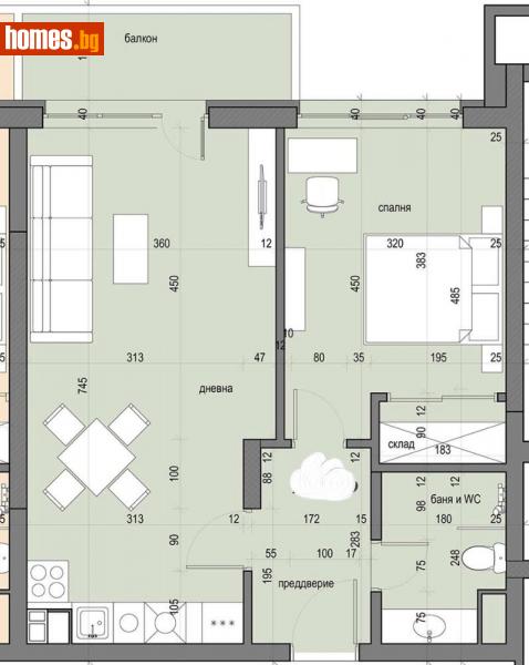 Двустаен, 76m² - Жк. Красно Село, София - Апартамент за продажба - АВЕНДА ЕООД - 113822341