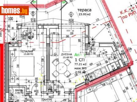 Двустаен, 91m² - Апартамент за продажба - 113849490