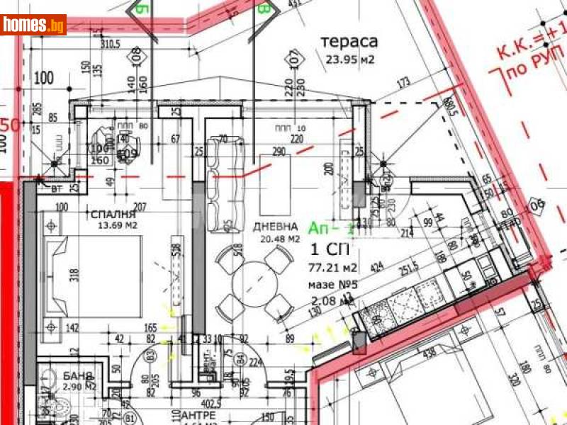 Двустаен, 91m² - Кв. Редута, София - Апартамент за продажба - ИМОТЕКА АД - 113849490