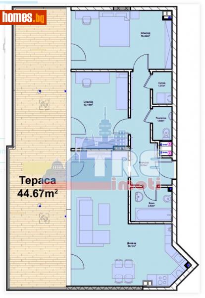 Тристаен, 154m² - Жк. Полигона, София - Апартамент за продажба - ТЕНДЕНЗ РИАЛ ЕСТЕЙТ - 113851602