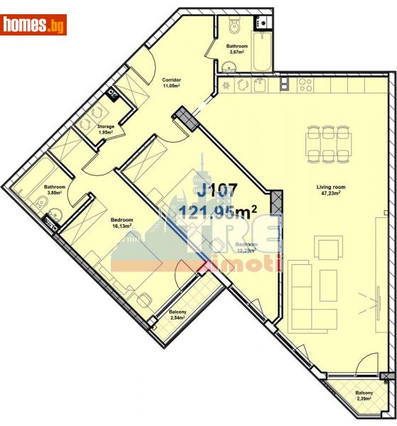 Тристаен, 144m² - Жк. Полигона, София - Апартамент за продажба - ТЕНДЕНЗ РИАЛ ЕСТЕЙТ - 113851617