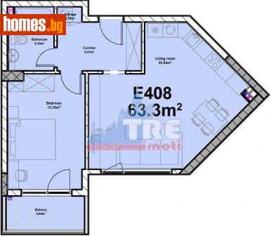 Двустаен, 77m² - Апартамент за продажба - 113851623