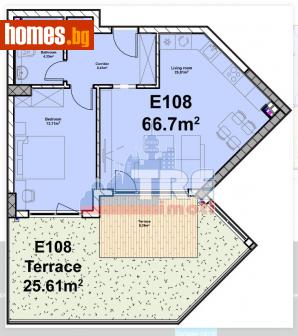 Двустаен, 107m² - Апартамент за продажба - 113851629