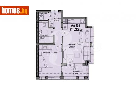 Двустаен, 71m² - Апартамент за продажба - 113864404