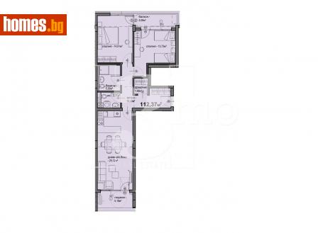 Тристаен, 122m² - Апартамент за продажба - 113864409