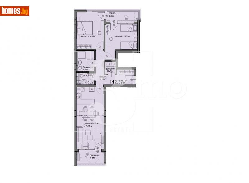 Тристаен, 122m² - Жк. Люлин 5, София - Апартамент за продажба - 3mo офис Амалтея - 113864409