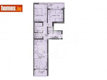 Тристаен, 112m² - Апартамент за продажба - 113864412
