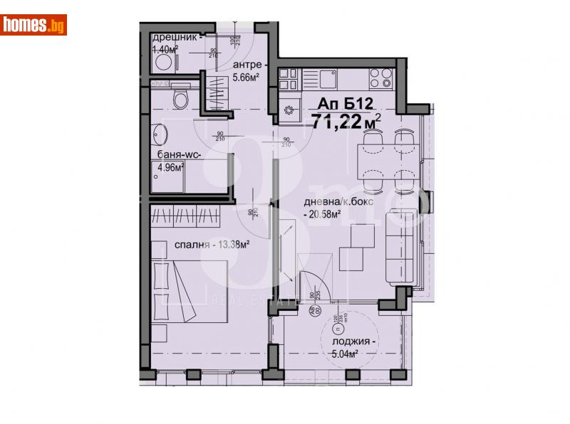 Двустаен, 71m² - Жк. Люлин 5, София - Апартамент за продажба - 3mo офис Амалтея - 113864413