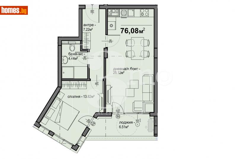Двустаен, 76m² - Жк. Люлин 5, София - Апартамент за продажба - 3mo офис Амалтея - 113864422