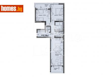Тристаен, 112m² - Апартамент за продажба - 113864423