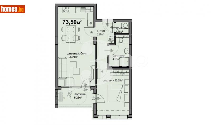 Двустаен, 73m² - Жк. Люлин 5, София - Апартамент за продажба - 3mo офис Амалтея - 113864424