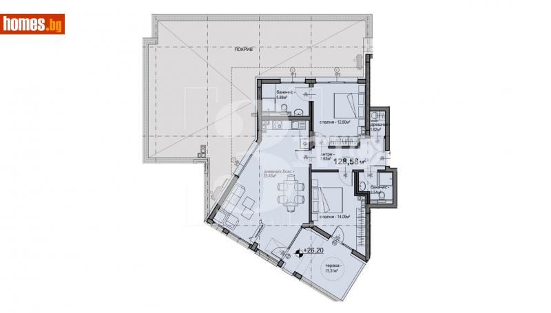 Тристаен, 128m² - Жк. Люлин 5, София - Апартамент за продажба - 3mo офис Амалтея - 113864432