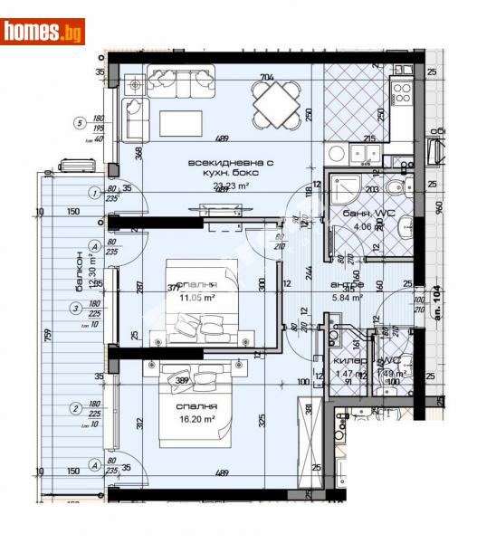 Тристаен, 106m² - Жк. Младост, Варна - Апартамент за продажба - МИРЕЛА - 113865307