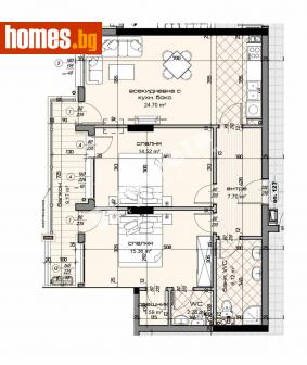 Тристаен, 113m² - Апартамент за продажба - 113865310