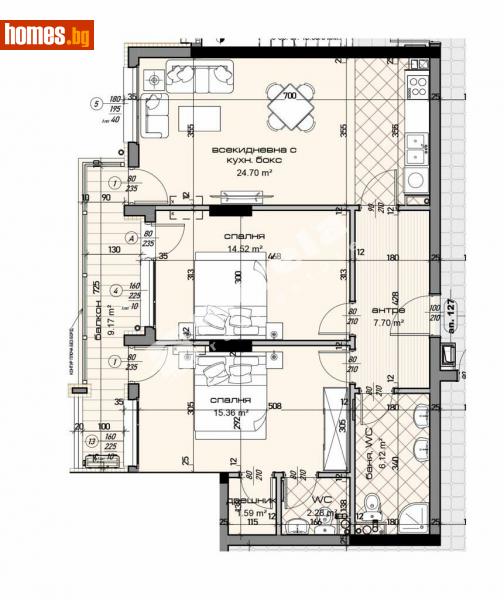 Тристаен, 113m² - Жк. Младост, Варна - Апартамент за продажба - МИРЕЛА - 113865310