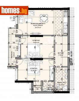 Тристаен, 110m² - Апартамент за продажба - 113865323