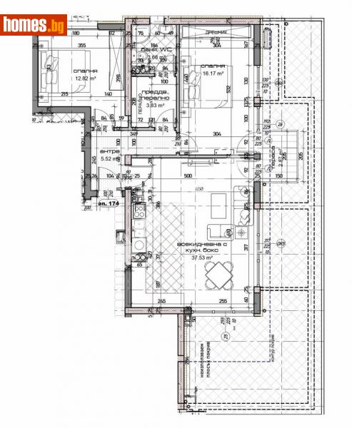 Тристаен, 112m² - Жк. Младост, Варна - Апартамент за продажба - МИРЕЛА - 113865326