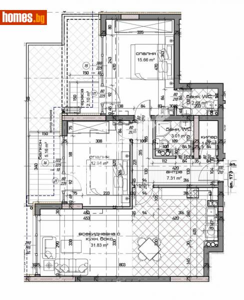 Тристаен, 118m² - Жк. Младост, Варна - Апартамент за продажба - МИРЕЛА - 113865327