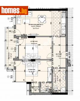 Тристаен, 111m² - Апартамент за продажба - 113865328