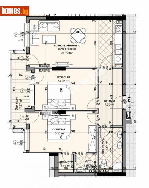 Тристаен, 111m² - Жк. Младост, Варна - Апартамент за продажба - МИРЕЛА - 113865328