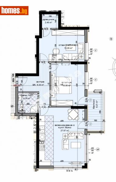 Тристаен, 113m² - Жк. Младост, Варна - Апартамент за продажба - МИРЕЛА - 113865335