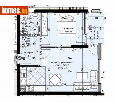 Двустаен, 72m² - Апартамент за продажба - 113865383