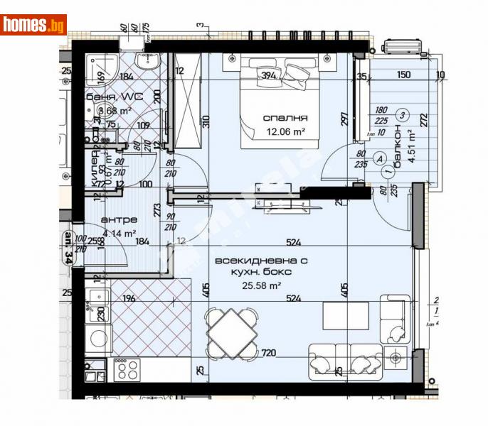 Двустаен, 72m² - Жк. Младост, Варна - Апартамент за продажба - МИРЕЛА - 113865383