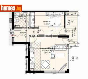 Двустаен, 73m² - Апартамент за продажба - 113865386