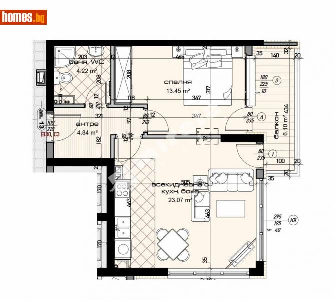 Двустаен, 73m² - Жк. Младост, Варна - Апартамент за продажба - МИРЕЛА - 113865386