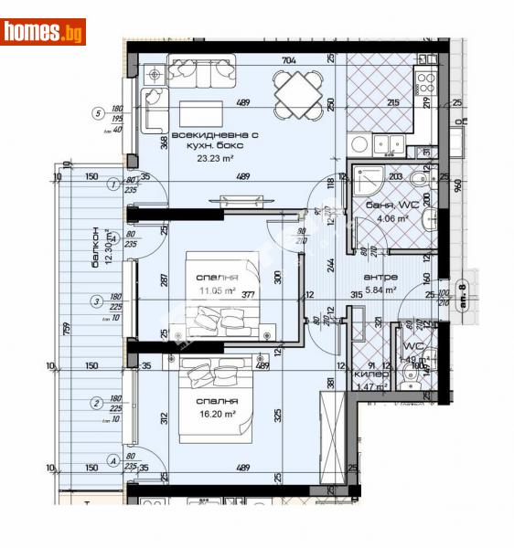 Тристаен, 106m² - Жк. Младост, Варна - Апартамент за продажба - МИРЕЛА - 113865387