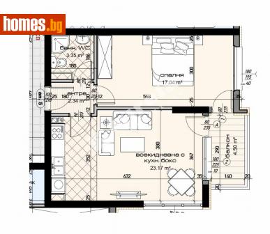 Двустаен, 71m² - Апартамент за продажба - 113865389
