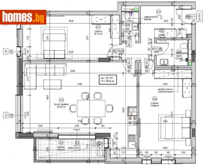 Тристаен, 132m² - Апартамент за продажба - 113868602