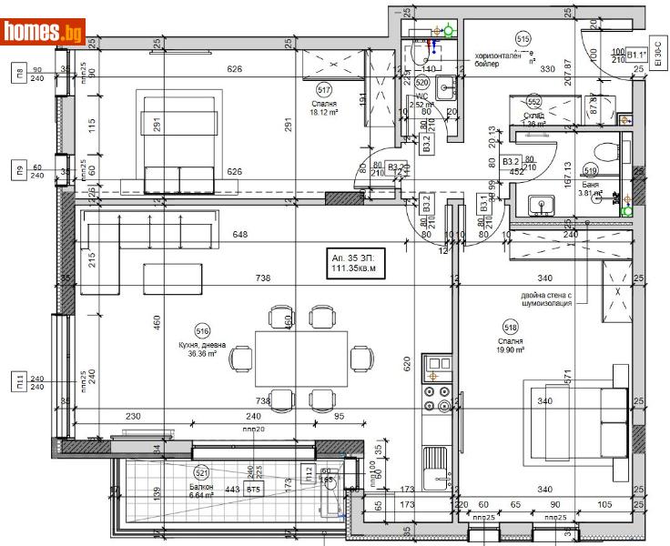 Тристаен, 132m² - Жк. Овча Купел, София - Апартамент за продажба - Титан Пропъртис - 113868602