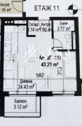 Двустаен, 51m² - Жк. Банишора, София - Апартамент за продажба - СЕРДИКА 1 НЕДВИЖИМИ ИМОТИ ЕООД - 113875369