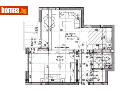 Двустаен, 78m² - Апартамент за продажба - 113881907