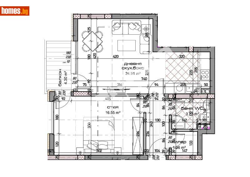 Двустаен, 78m² - Жк. Младост, Варна - Апартамент за продажба - МИРЕЛА - 113881907