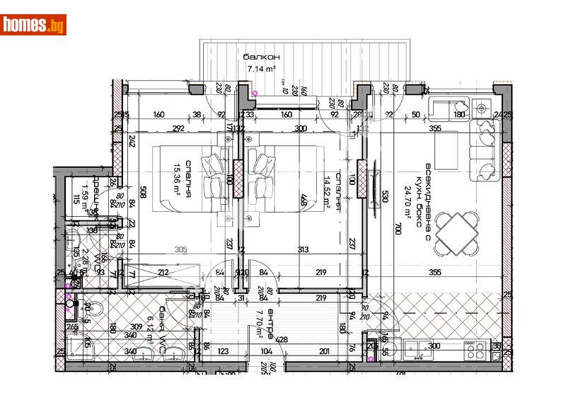 Тристаен, 110m² - Жк. Младост, Варна - Апартамент за продажба - МИРЕЛА - 113881913