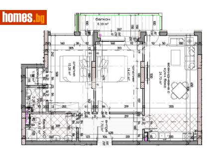 Тристаен, 110m² - Апартамент за продажба - 113881925