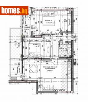Тристаен, 104m² - Апартамент за продажба - 113881929