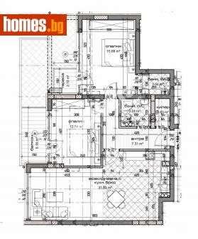 Тристаен, 117m² - Апартамент за продажба - 113881930