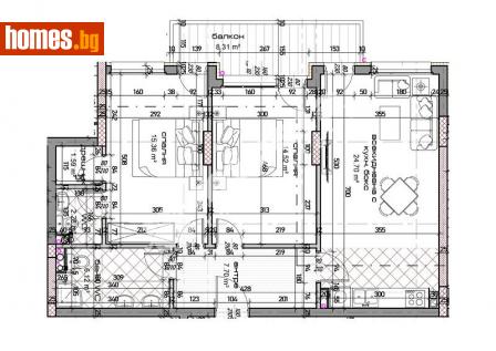 Тристаен, 112m² - Апартамент за продажба - 113881946