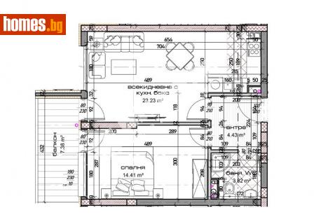 Двустаен, 77m² - Апартамент за продажба - 113881951
