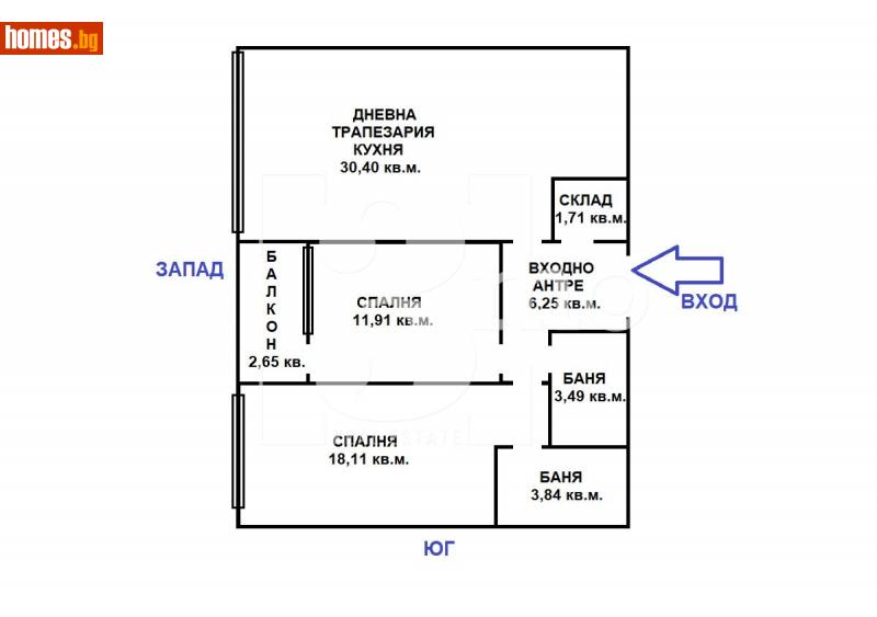 Тристаен, 114m² - Жк. Люлин 2, София - Апартамент за продажба - 3mo офис Амалтея - 113894880