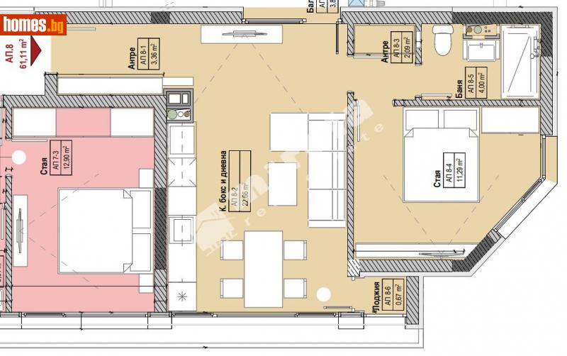 Двустаен, 84m² - Жк. Овча Купел, София - Апартамент за продажба - МИРЕЛА - 113895380