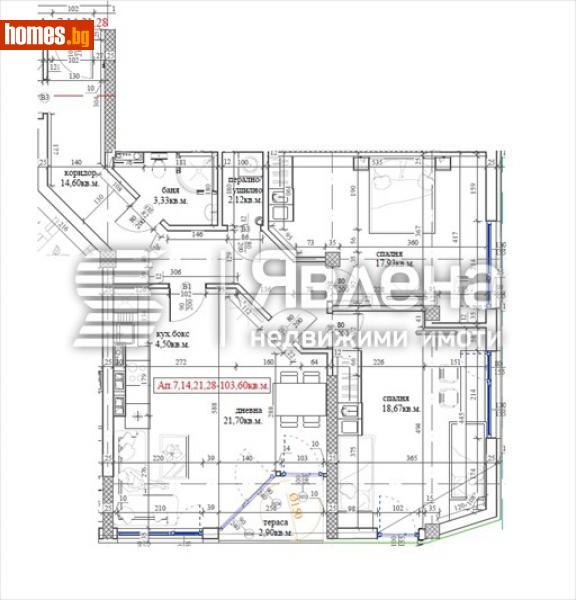Тристаен, 112m² - Жк. Дружба, София - Апартамент за продажба - ЯВЛЕНА - 113895676