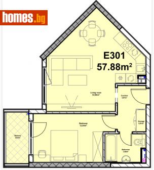 Двустаен, 71m² - Апартамент за продажба - 113896471