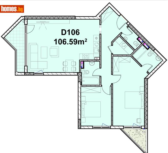 Тристаен, 127m² - Жк. Полигона, София - Апартамент за продажба - LATIRA - 113897935