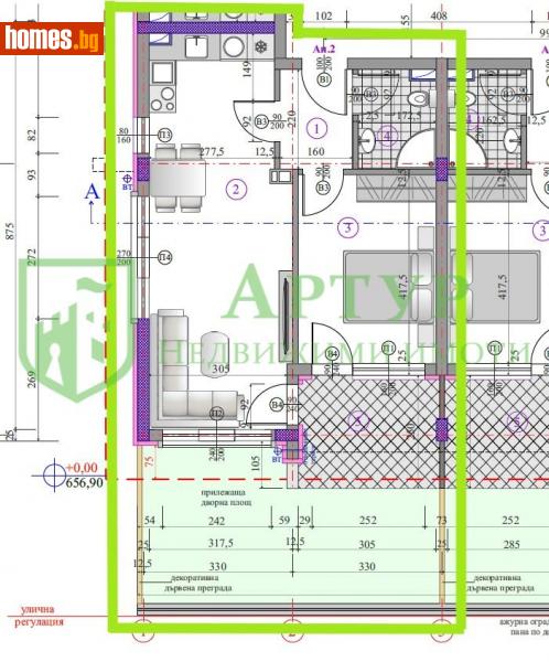 Двустаен, 99m² - Кв. Малинова Долина, София - Апартамент за продажба - Артур Недвижими Имоти - 113901244
