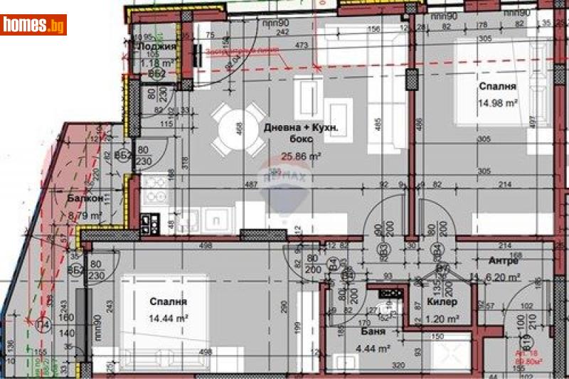 Тристаен, 101m² - Жк. Изгрев, Варна - Апартамент за продажба - RE/MAX Partners - 113904842